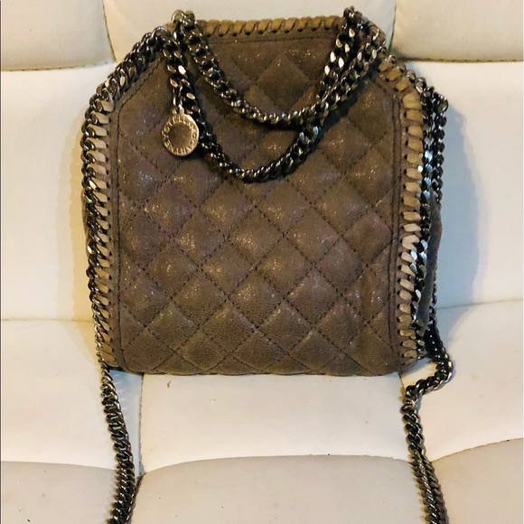Stella McCartney Falabella Quilted Shaggy Deer Crossbody Mini - Picture 1 of 8
